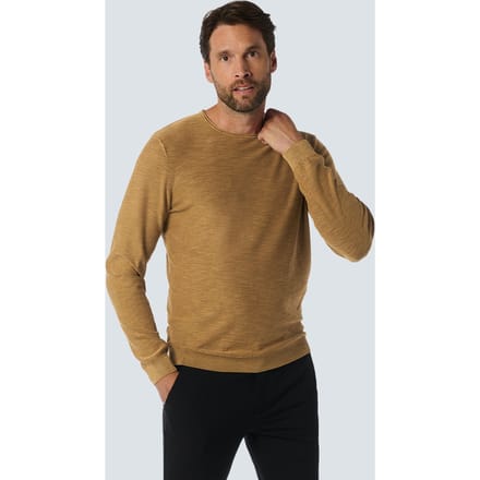 No Excess Pullover Crewneck Garment Dyed + Stone Washed Khaki Größe: M | Pullover Outlet | Herren | Braun