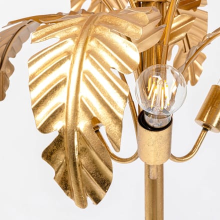 KARE Palmera vloerlamp, 170 cm hoog, messing