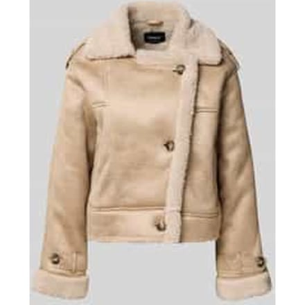 Regular fit jack in suèdelook, model 'YLVA'