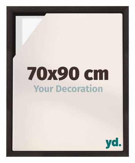 yd, Baklijst 70x90 cm Eiken Donker - Lijst voor Canvasdoek - MDF Lyon