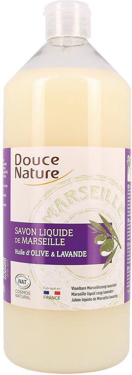 Douce Nature Zeep Marseille vloeibaar lavendel bio 1 Liter