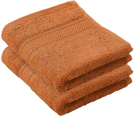 De Witte Lietaer Gastendoekje Stephanie Caramel - 30 x 50 cm - 2 stuks - Bruin - Katoen