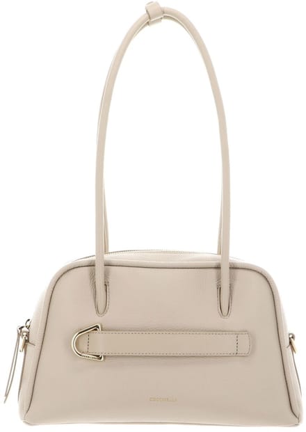 COCCINELLE Leren schoudertas Paki Shoulder Bag Leather Sandshell / Sandshell beige