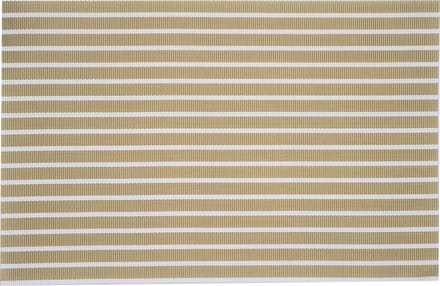Cosy & Trendy Placemats - rechthoekig - geweven goud/wit - 30 x 45 cm - Tafel dekken