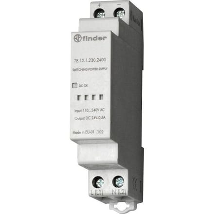 Finder 78.12.1.230.2400 DIN-rail netvoeding 24 V/DC 0.63 A 12 W Inhoud 1 stuk(s)