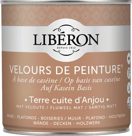 Liberon Velours De Peinture Muurverf - Mat - Terre Cuite D'anjou - 0,5l