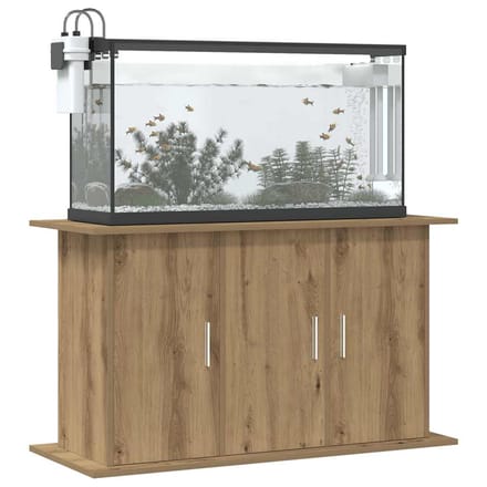 vidaXL - Aquariumstandaard - Artisan - Eikenhout - 101x41x58 - cm - Bewerkt - Hout