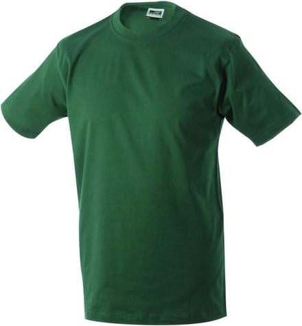 James and Nicholson Unisex Zware Ronde Tee (Donkergroen)