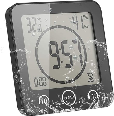 Douchetimer - Douchewekker - Water Besparen - Multifunctioneel - Digitaal