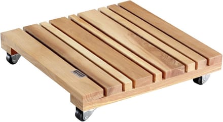Plantenroller Houten Bloempot Trolley FSC Gecertificeerd Aldert | Max. 150 kg