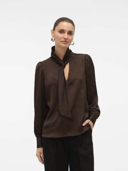 VERO MODA - VMNINI CIA LS TOP WVN GA - Dames - Blouses