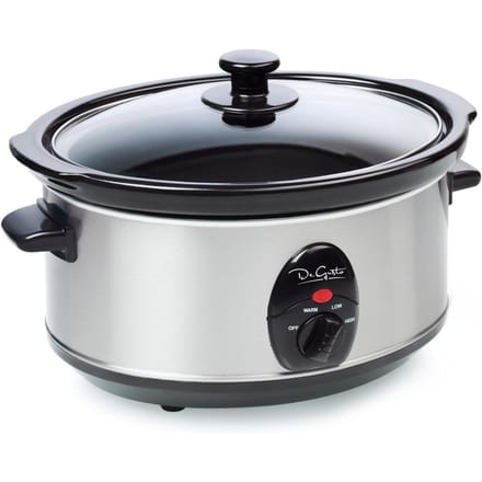 3,5 L Slowcooker Met Steenarend Inzetstuk En Warmhoudfunctie