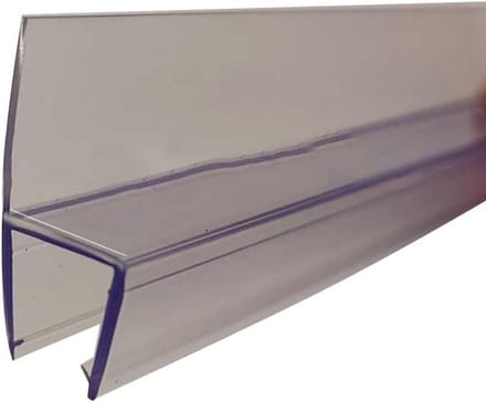 2x Universele Douchedeur Afdichtstrip voor Glasdikte 6-15mm - Transparant