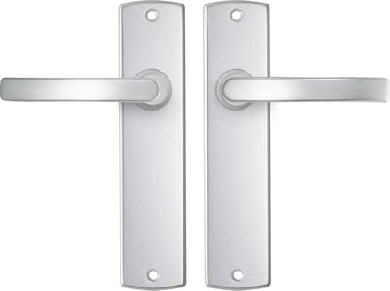 AXA Deurbeslag set Binnendeur - Curve Basic - Deurkruk Aluminium - Kruk L - Deurklink op schild