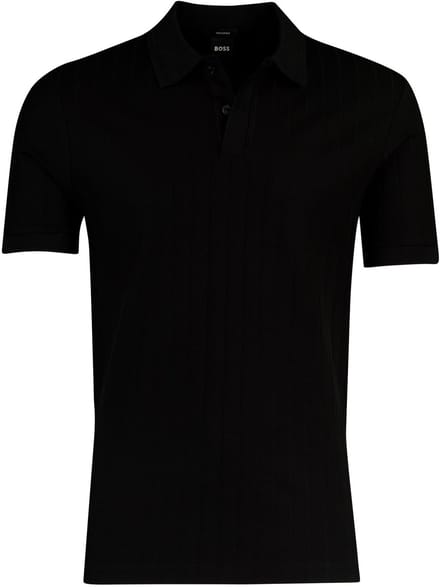 poloshirt korte mouw Boss Black zwart normale fit