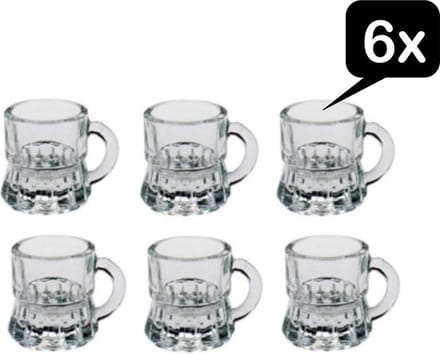 Borrelglaasjes - shotglaasjes - set van 6 stuks
