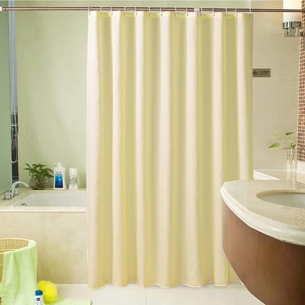 Douchegordijn - Badkamer gordijn - Douchen - Hoge kwaliteit polyester - 150x180cm - Beige