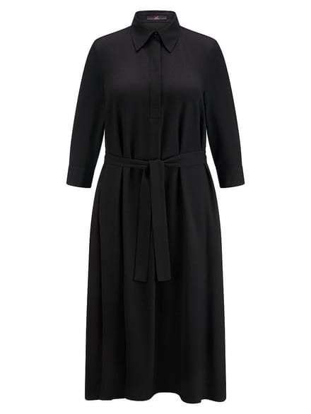 Jurk 7/8-mouwen Van Emilia Lay zwart