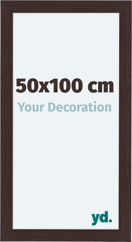 Your Decoration - Fotolijst 50x100 cm - MDF - Eiken Donker - Como
