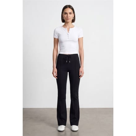 Slim Fit Crop Jersey Blouse