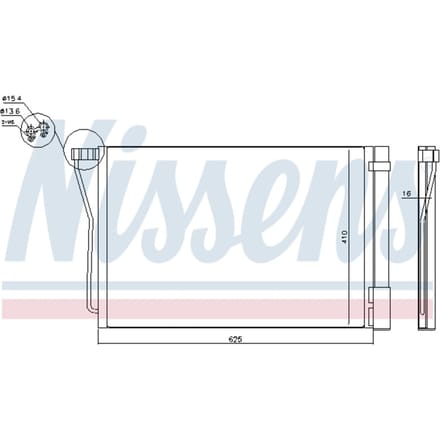 Condensator, airconditioning NISSENS 940418