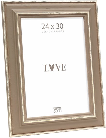 Deknudt Frames fotolijst S221F3 - bruin met naturel accent - 24x30 cm