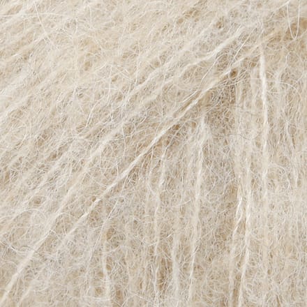 DROPS Brushed Alpaca Silk Uni Colour - 04 lichtbeige - Wol Garen