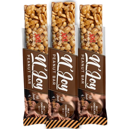 XXL Nutrition N'Joy Nuts Bar Pinda - Melk Chocolade 1 reep (40 gram)