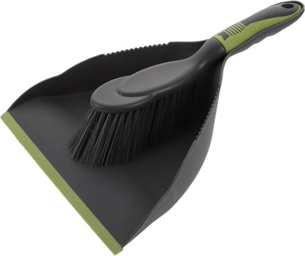 Mini Schoonmaakset - Handveger Vuilnisblik - Bureau Reinigen - Compact Ophanggat - 32.5 cm - Grijsgroen