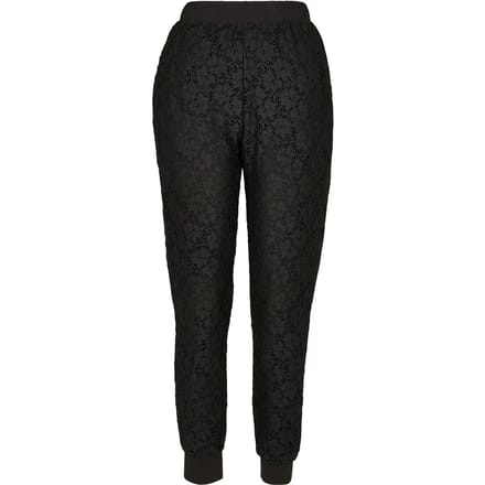 Urban Classics - Lace Jersey Dames joggingbroek - S - Zwart