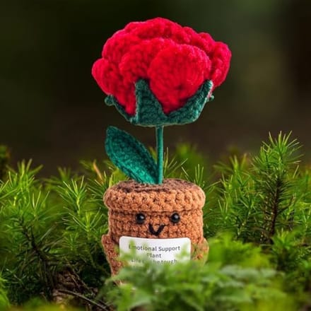 Handgemaakte rozen decoratie in pot - inspirerend cadeau