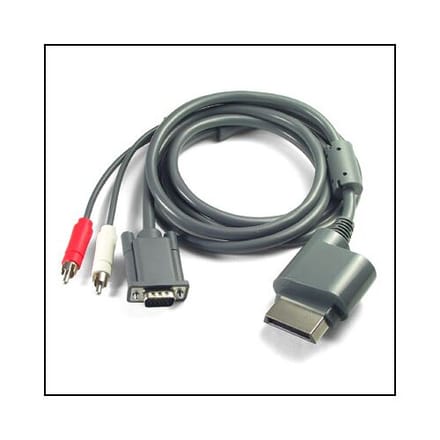 Microsoft Xbox 360 VGA HD AV Kabel-Standaard (Xbox 360) Gebruikt