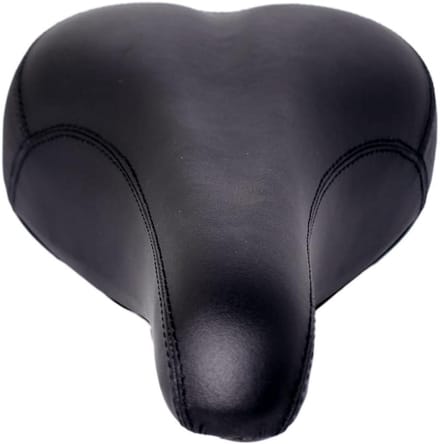 Comfortabel Fietszadel met Spiraalvering Heren Zwart