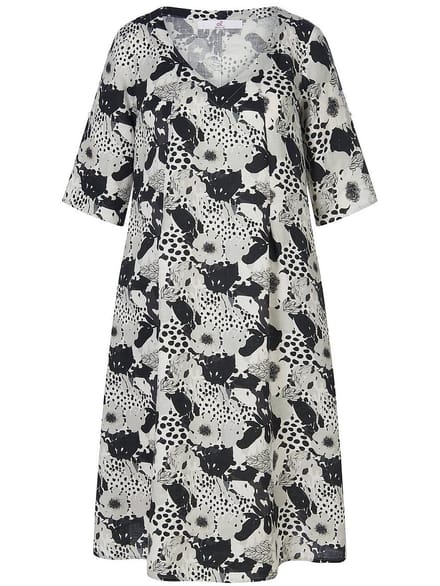 Jurk V-hals Van Anna Aura beige