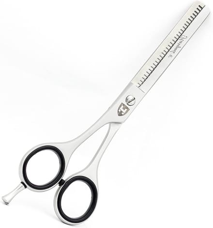 Dunner Schaar - Professionele Kappersschaar - Haar Texturiseren - Vaste Schroef Systeem - 65 Inch - Zilver
