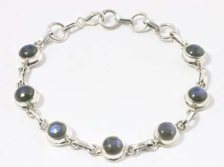 Zilveren armband met labradoriet
