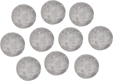 Rayher Magneten rond - zelfklevend - grijs - 6x stuks - D10 mm - hobby magneetjes