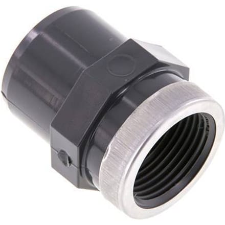 Pvc-Fitting Lijmmof Man 40mm x Binnendraad Rp 1'' [2 Stuks]