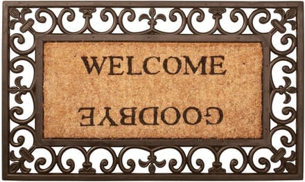 Esschert Design Deurmat Welcome/Goodbye rubber RB12