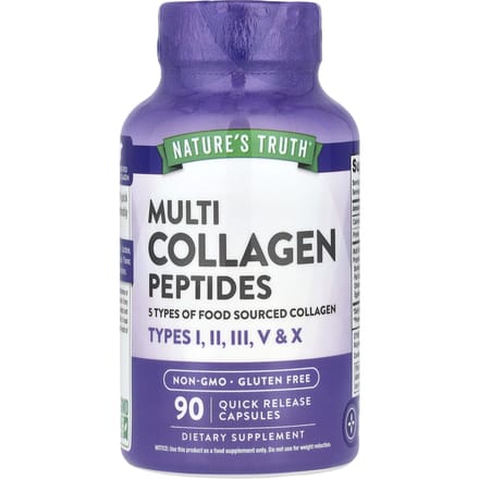 Nature's Truth, Peptides multi-collagène, 90 capsules à libération rapide