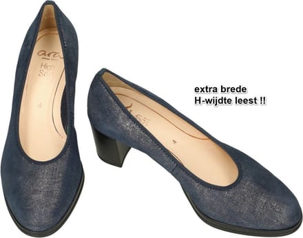Ara -Dames - blauw donker - pumps & hakschoenen - maat 37