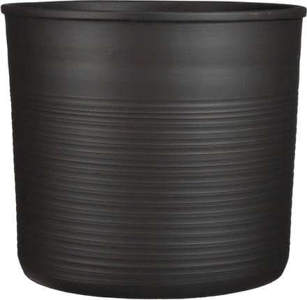 Mica Decorations Momo Ronde Bloempot - H33xØ38 cm - Donkergrijs