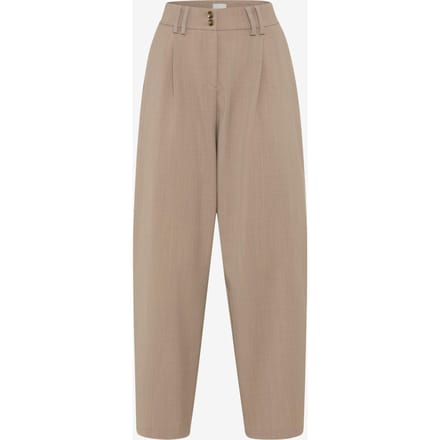 Brax Dames Plooibroek  Style MEGAN S WARM GREIGE, lichtbruin, maat 40