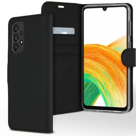 Accezz Hoesje - Geschikt voor Samsung Galaxy A33 - Wallet Softcase Bookcase - Zwart