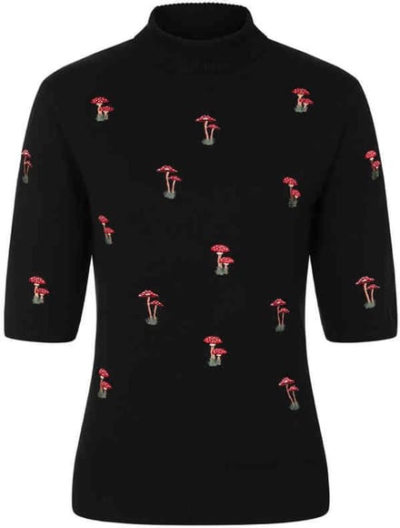 Banned - Mushroom Dreams Gebreide trui - 3XL - Zwart