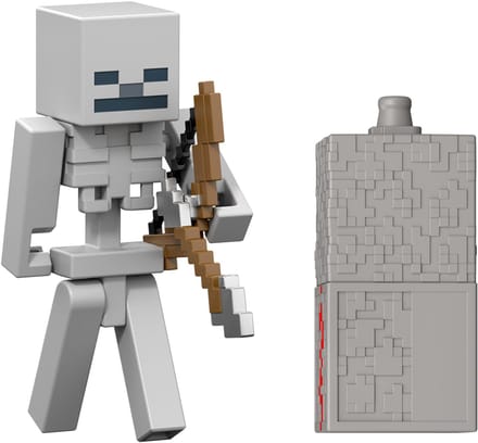 Minecraft Redstone Charged Skeleton Actiefiguur en Accessoireset