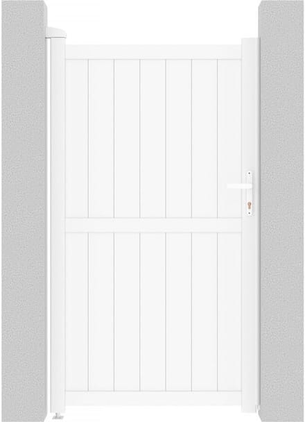 Aluminium Tuinpoort Wit 101,2 x 180,9 cm