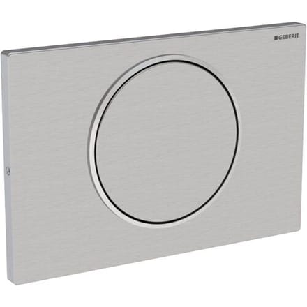 Geberit Sigma10 bedieningsplaat - spoel-stop spoeling - rond - vergrendeling,geb. rvs