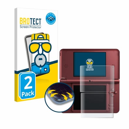 BROTECT - Screenprotector voor Nintendo DSi XL - Folie Beschermfolie matte volledig dekking 2 Stuks