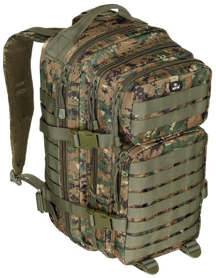 MFH US Rugzak 30l, Assault I, Marpat digital woodland